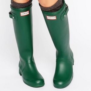 NIB Hunter Tour Tall Rain Boot | Hunter Green | 9